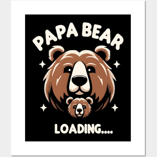 Funny Soon To Be Dad Expecting Baby New Dad Papa Bear Posters and Art